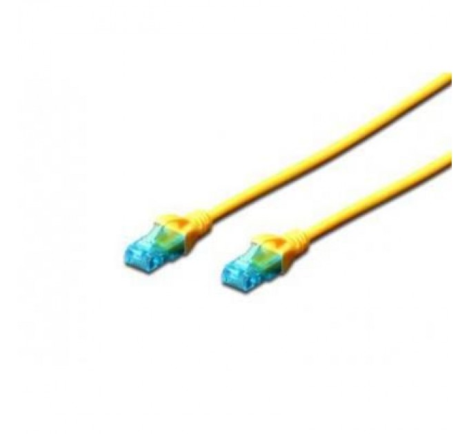 Digitus Патч-корд 2м, UTP, cat.5e, AWG 26/7, CCA, PVC, yellow Digitus (DK-1512-020/Y)
