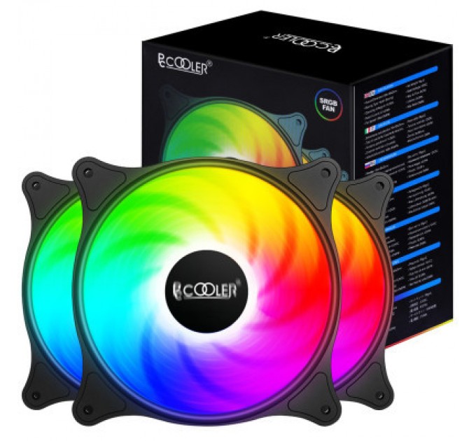 PcCooler Кулер до корпусу PcCooler FX 120 ARGB BK 3in1