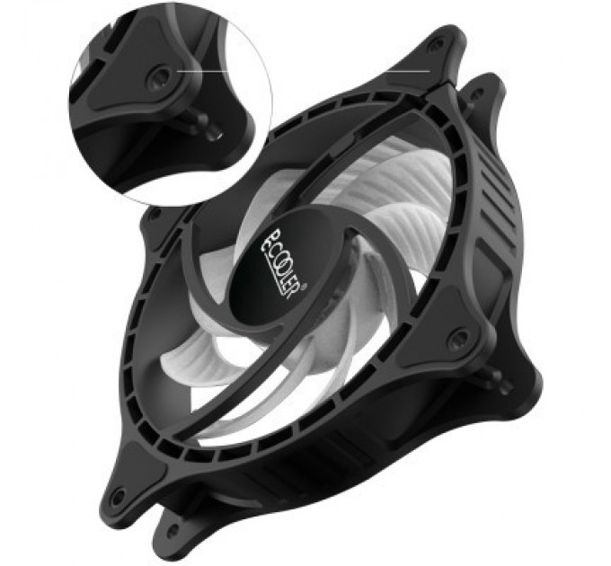PcCooler Кулер до корпусу PcCooler FX 120 ARGB BK 3in1