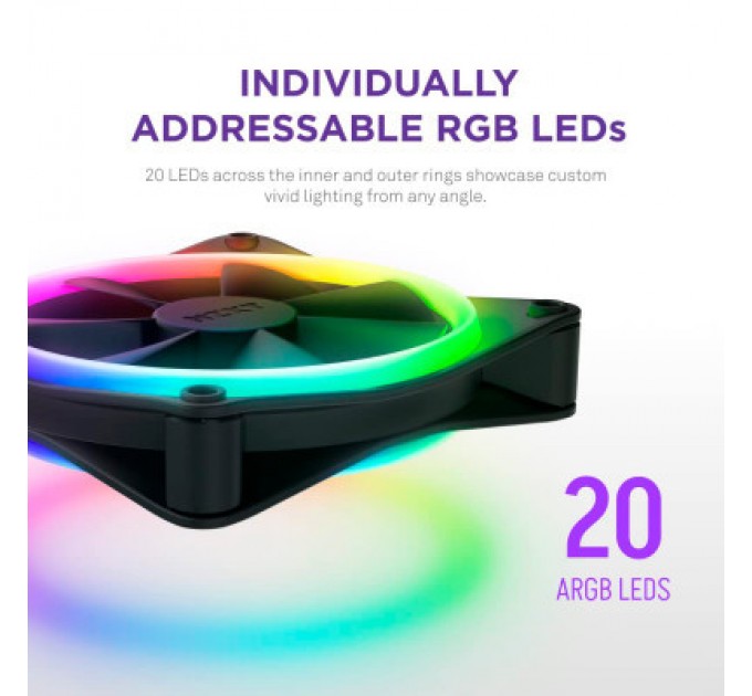 NZXT Кулер до корпусу NZXT F140RGB Duo (RF-D14SF-B1)