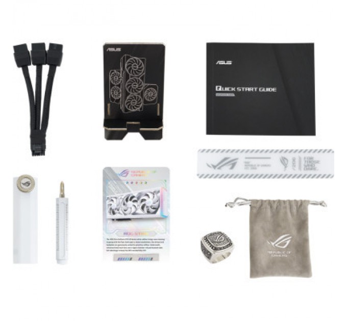 ASUS Відеокарта ASUS GeForce RTX4080 SUPER 16Gb ROG STRIX OC GAMING WHITE (ROG-STRIX-RTX4080S-O16G-WHITE)