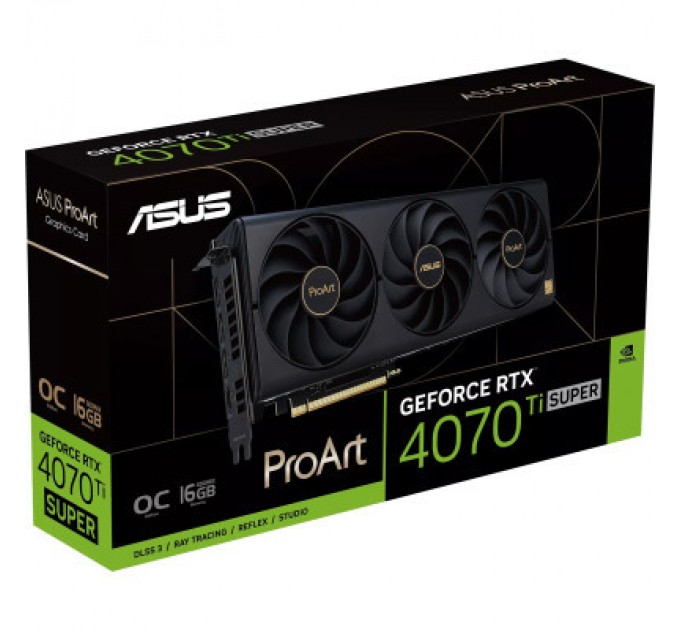 ASUS Відеокарта ASUS GeForce RTX4070Ti SUPER 16Gb PROART OC (PROART-RTX4070TIS-O16G)