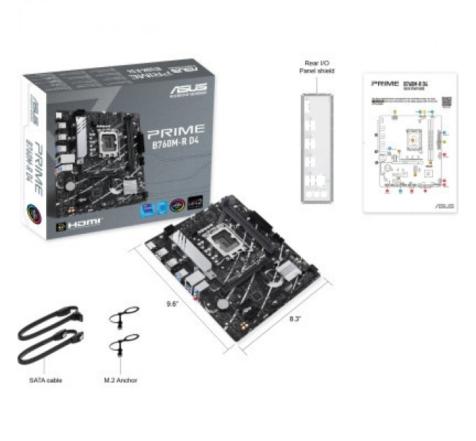 ASUS Материнська плата ASUS PRIME B760M-R D4