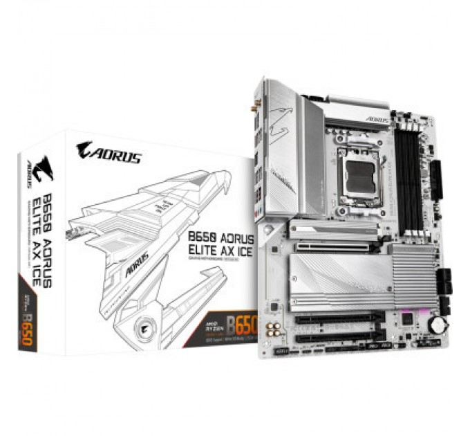 GIGABYTE Материнська плата GIGABYTE B650 AORUS ELITE AX ICE (B650 A ELITE AX ICE)