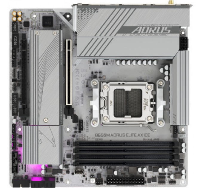 GIGABYTE Материнська плата GIGABYTE B650M AORUS ELITE AX ICE (B650M A ELITE AX ICE)