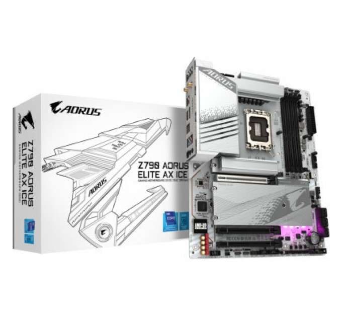 GIGABYTE Материнська плата GIGABYTE Z790 AORUS ELITE AX ICE (Z790 A ELITE AX ICE)