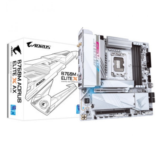 GIGABYTE Материнська плата GIGABYTE B760M AORUS ELITE X AX (B760M A ELITE X AX)