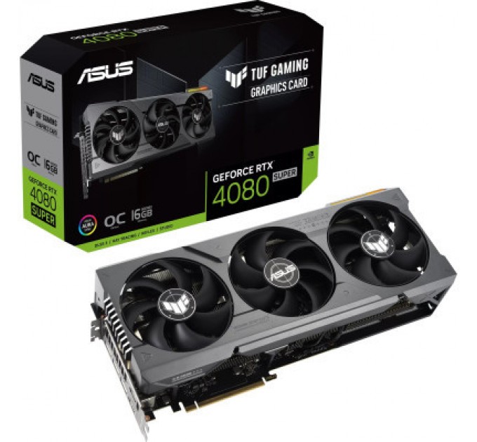 ASUS Відеокарта ASUS GeForce RTX4080 SUPER 16Gb TUF OC GAMING (TUF-RTX4080S-O16G-GAMING)