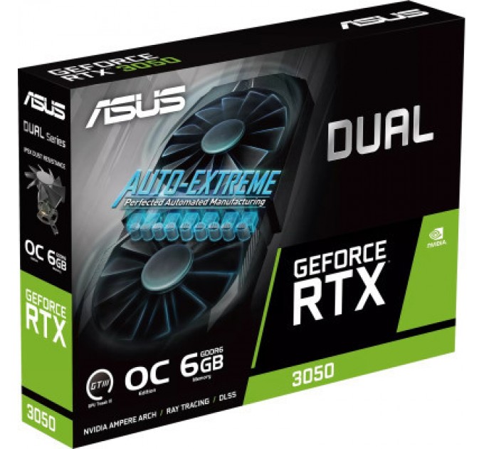 ASUS Відеокарта ASUS GeForce RTX3050 6Gb DUAL OC (DUAL-RTX3050-O6G)