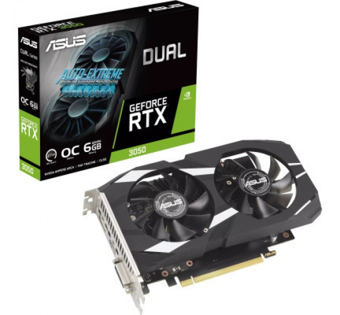 ASUS Відеокарта ASUS GeForce RTX3050 6Gb DUAL OC (DUAL-RTX3050-O6G)