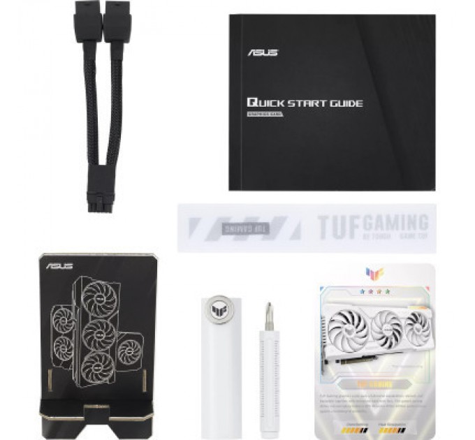 ASUS Відеокарта ASUS GeForce RTX4070Ti SUPER 16Gb TUF OC WHITE GAMING (TUF-RTX4070TIS-O16G-WHITE-GAMING)