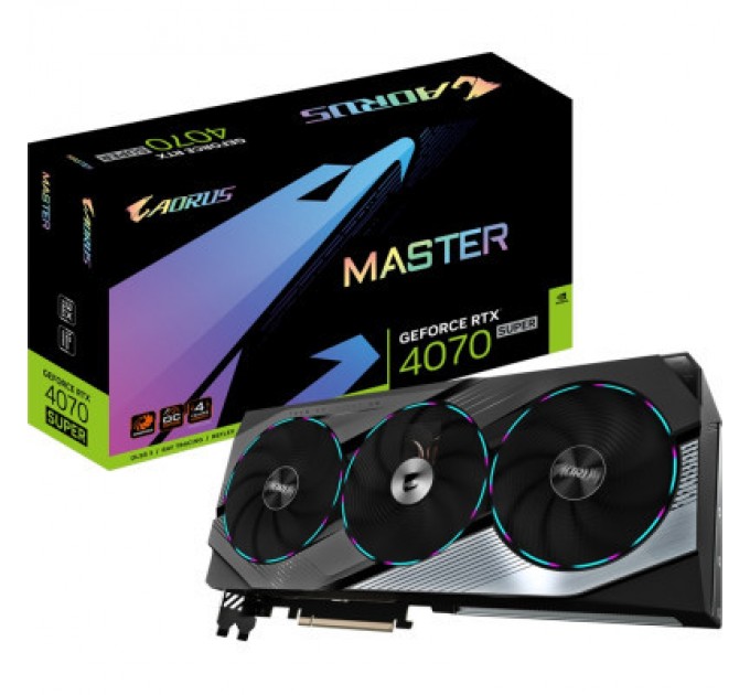 GIGABYTE Відеокарта GIGABYTE GeForce RTX4070 SUPER 12Gb AORUS MASTER (GV-N407SAORUS M-12GD)