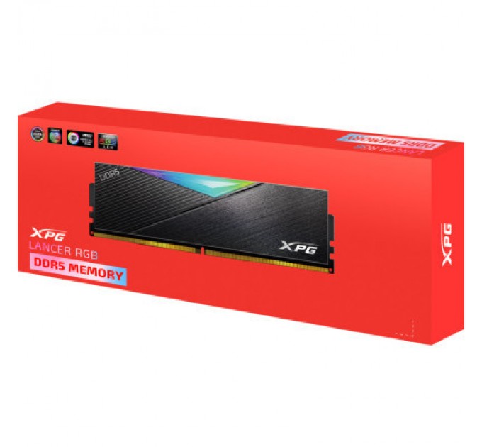 ADATA Модуль пам'яті для комп'ютера DDR5 32GB (2x16GB) 5600 MHz XPG Lancer RGB ADATA (AX5U5600C3616G-DCLARBK)