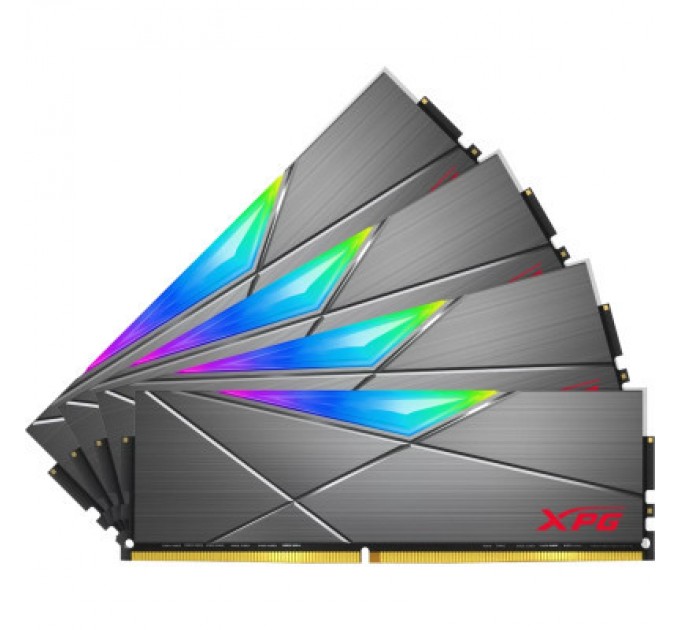 ADATA Модуль пам'яті для комп'ютера DDR4 32GB (4x8GB) 3600 MHz XPG SpectrixD50 RGB Tungsten Gray ADATA (AX4U36008G18I-QCTG50)