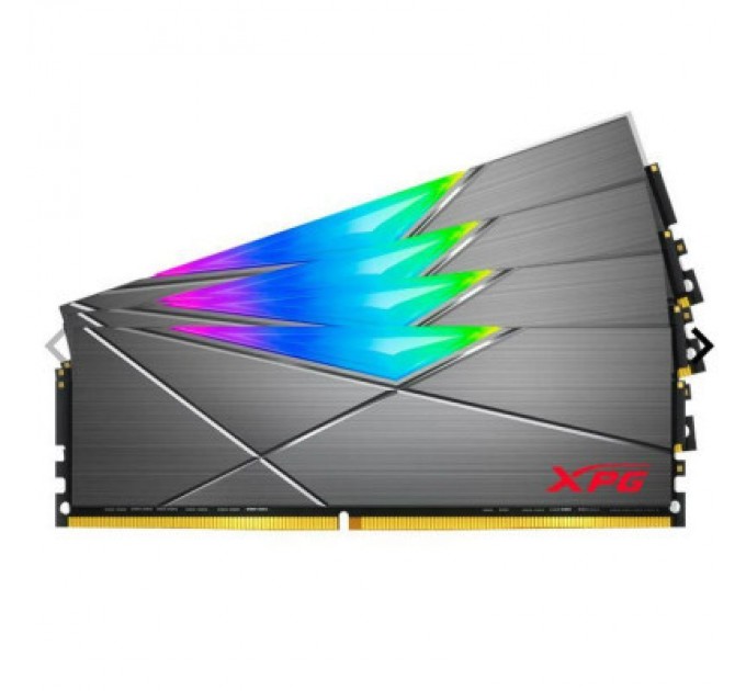 ADATA Модуль пам'яті для комп'ютера DDR4 64GB (4x16GB) 3600 MHz XPG Spectrix D50 RGB Tungsten ADATA (AX4U360016G18I-QCTG50)