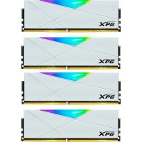 Модуль пам'яті для комп'ютера DDR4 64GB (4x16GB) 3600 MHz XPG Spectrix D50 RGB White ADATA (AX4U360016G18I-QCWH50)