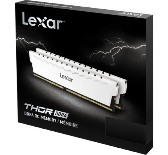 Lexar Модуль пам'яті для комп'ютера DDr432GB (2x16GB) 3600 MHz Thor White Lexar (LD4BU016G-R3600GDWG)