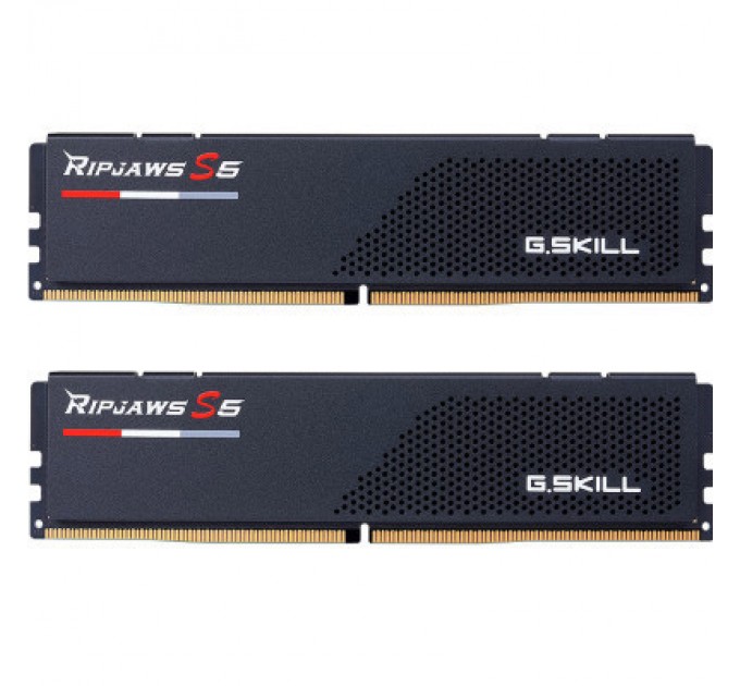 G.Skill Модуль пам'яті для комп'ютера DDR5 32GB (2x16GB) 5600 MHz Ripjaws S5 Matte Black G.Skill (F5-5600J3036D16GX2-RS5K)