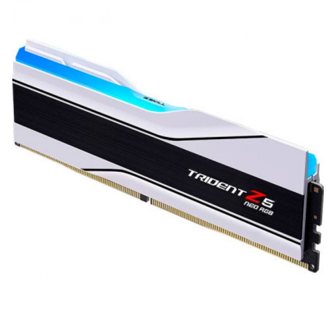 G.Skill Модуль пам'яті для комп'ютера DDR5 64GB (2x32GB) 6000 MHz Trident Z5 Neo RGB Matte White G.Skill (F5-6000J3036G32GX2-TZ5NRW)