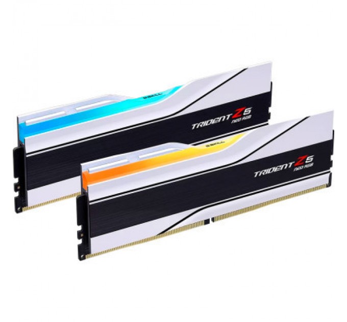 G.Skill Модуль пам'яті для комп'ютера DDR5 64GB (2x32GB) 6000 MHz Trident Z5 Neo RGB Matte White G.Skill (F5-6000J3036G32GX2-TZ5NRW)