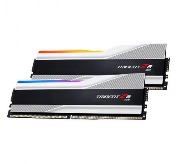 G.Skill Модуль пам'яті для комп'ютера DDR5 64GB (2x32GB) 6400 MHz Trident Z5 RGB Matte White G.Skill (F5-6400J3239G32GX2-TZ5RW)