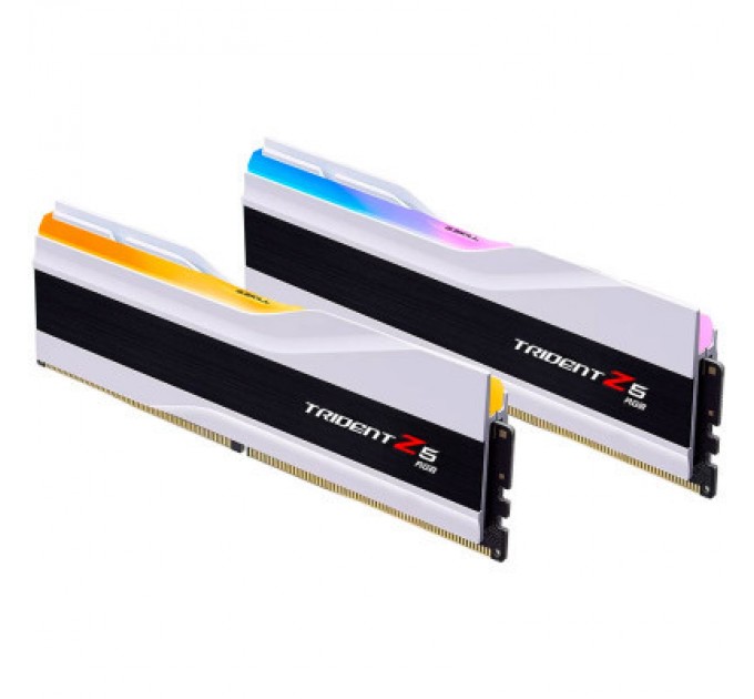 G.Skill Модуль пам'яті для комп'ютера DDR5 64GB (2x32GB) 6400 MHz Trident Z5 RGB Matte White G.Skill (F5-6400J3239G32GX2-TZ5RW)