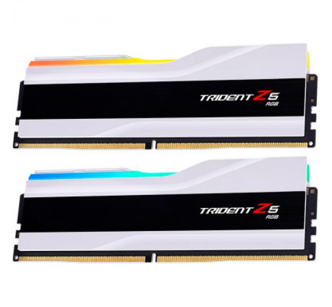 G.Skill Модуль пам'яті для комп'ютера DDR5 64GB (2x32GB) 6400 MHz Trident Z5 RGB Matte White G.Skill (F5-6400J3239G32GX2-TZ5RW)