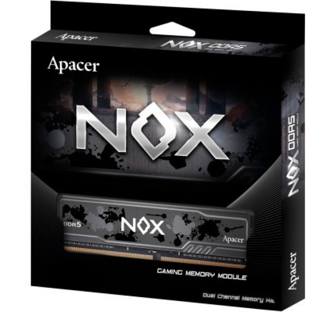 Apacer Модуль пам'яті для комп'ютера DDR5 16GB 6000 MHz Nox Apacer (AH5U16G60C512MBAA-1)