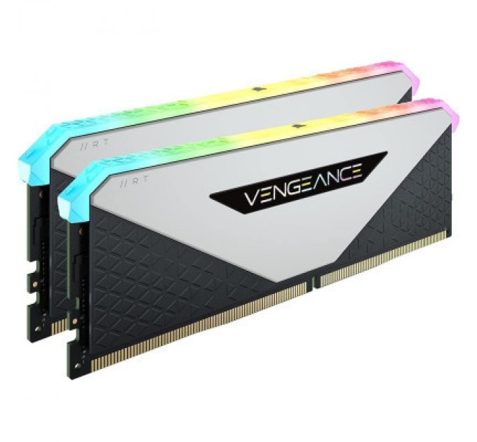 Corsair Модуль пам'яті для комп'ютера DDR4 32GB (2x16GB) 3600 MHz Vengeance RGB RT White Corsair (CMN32GX4M2Z3600C18W)
