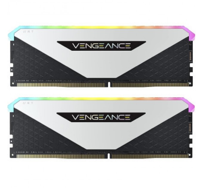Corsair Модуль пам'яті для комп'ютера DDR4 32GB (2x16GB) 3600 MHz Vengeance RGB RT White Corsair (CMN32GX4M2Z3600C18W)