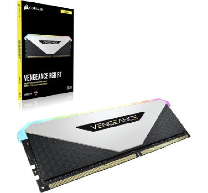 Corsair Модуль пам'яті для комп'ютера DDR4 32GB (2x16GB) 3600 MHz Vengeance RGB RT White Corsair (CMN32GX4M2Z3600C18W)