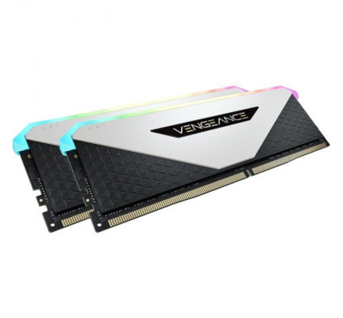 Corsair Модуль пам'яті для комп'ютера DDR4 32GB (2x16GB) 3600 MHz Vengeance RGB RT White Corsair (CMN32GX4M2Z3600C18W)