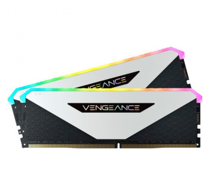 Corsair Модуль пам'яті для комп'ютера DDR4 32GB (2x16GB) 3600 MHz Vengeance RGB RT White Corsair (CMN32GX4M2Z3600C18W)