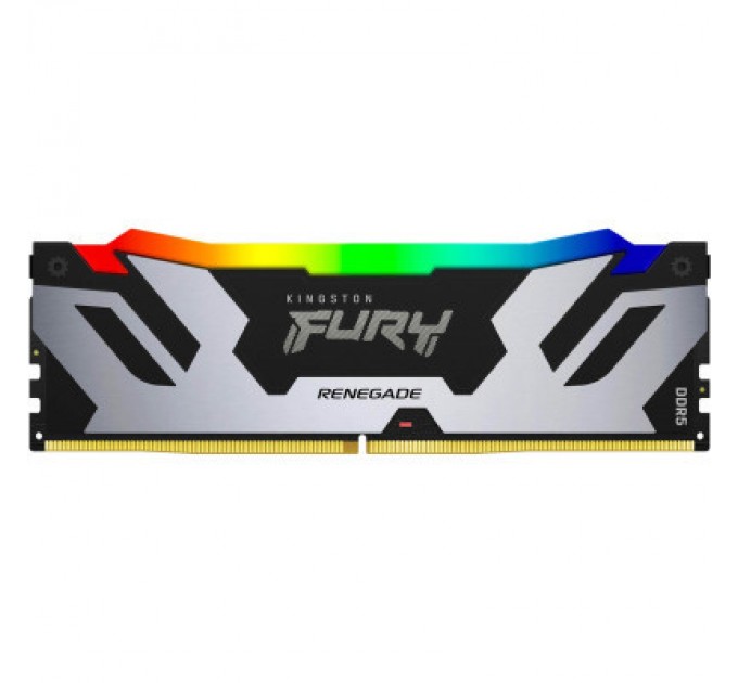 Kingston Fury (ex.HyperX) Модуль пам'яті для комп'ютера DDR5 16GB 7200 MHz Renegade RGB Black/Silver Kingston Fury (ex.HyperX) (KF572C38RSA-16)