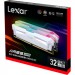 Lexar Модуль пам'яті для комп'ютера DDR5 32GB (2x(16GB) 6400 MHz Ares RGB White Lexar (LD5EU016G-R6400GDWA)