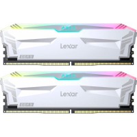Модуль пам'яті для комп'ютера DDR5 32GB (2x(16GB) 6400 MHz Ares RGB White Lexar (LD5EU016G-R6400GDWA)