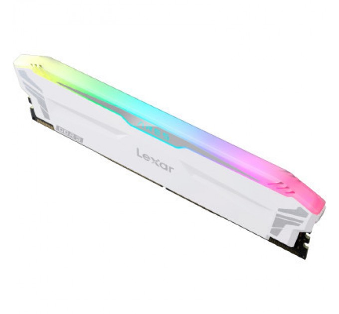 Lexar Модуль пам'яті для комп'ютера DDR5 32GB (2x(16GB) 6400 MHz Ares RGB White Lexar (LD5EU016G-R6400GDWA)