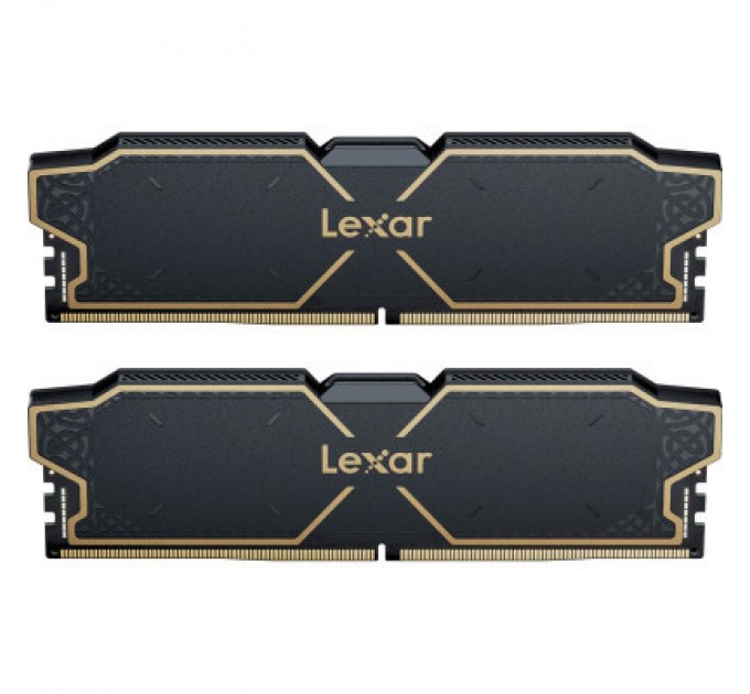 Lexar Модуль пам'яті для комп'ютера DDR5 32GB (2x16GB) 6000 MHz Thor Black Lexar (LD5U16G60C32LG-RGD)