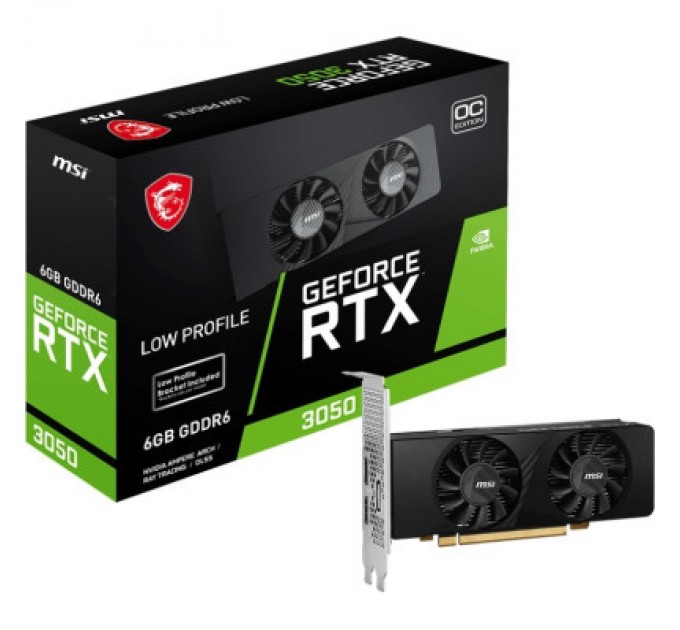 MSI Відеокарта MSI GeForce RTX3050 6Gb LP OC (RTX 3050 LP 6G OC)
