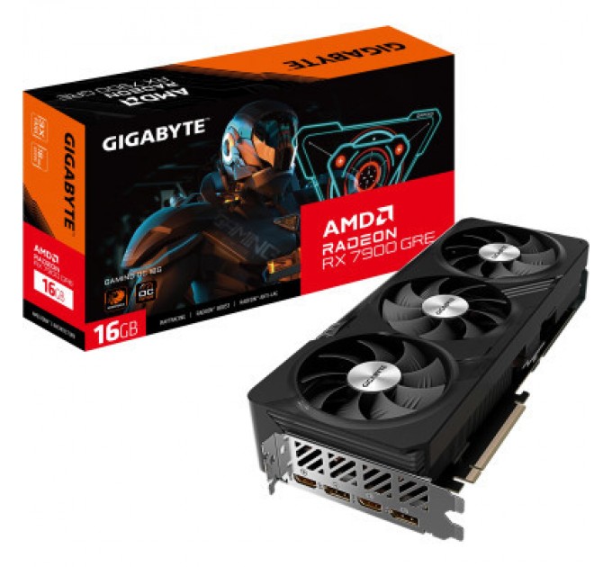 GIGABYTE Відеокарта GIGABYTE Radeon RX 7900 GRE 16Gb GAMING OC (GV-R79GREGAMING OC-16GD)