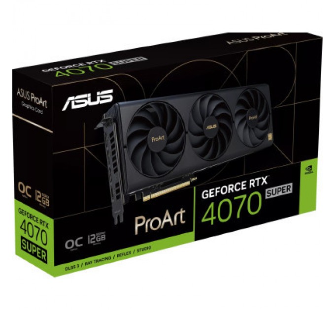 ASUS Відеокарта ASUS GeForce RTX4070 SUPER 12Gb PROART OC (PROART-RTX4070S-O12G)
