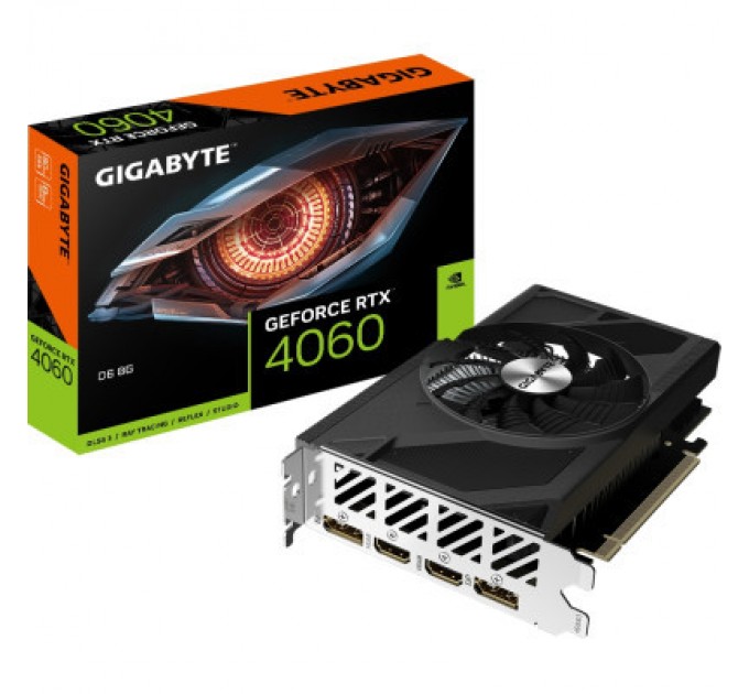 GIGABYTE Відеокарта GIGABYTE GeForce RTX4060 8Gb (GV-N4060D6-8GD)