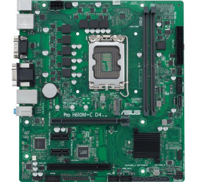 ASUS Материнська плата ASUS Pro H610M-C D4-CSM