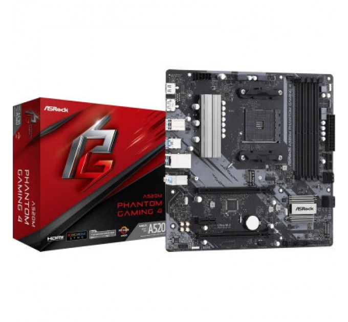 ASRock Материнська плата ASRock A520M PHANTOM GAMING 4