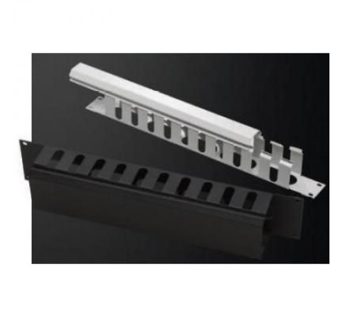 Mirsan Кабельний організатор 19" 1U гребінка, RAL 7035 Mirsan (MR.OKK1U19.02)