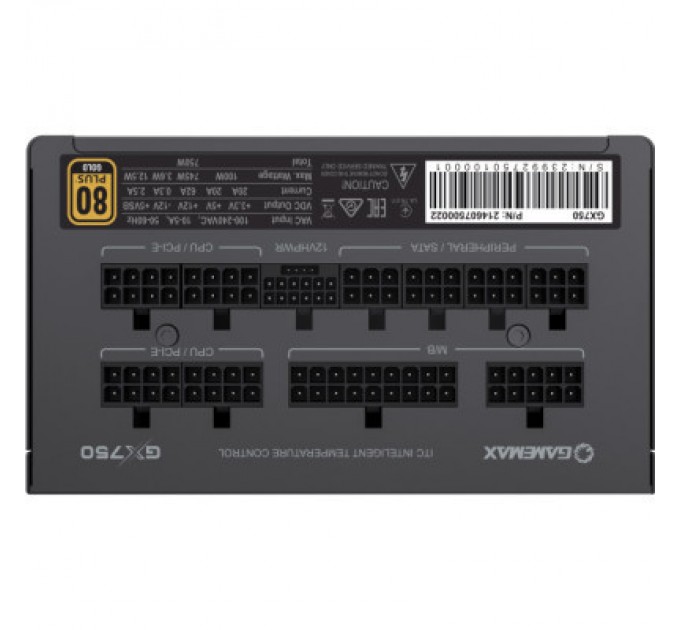 Gamemax Блок живлення Gamemax 750W (GX-750 PRO BK (ATX3.0 PCIe5.0))