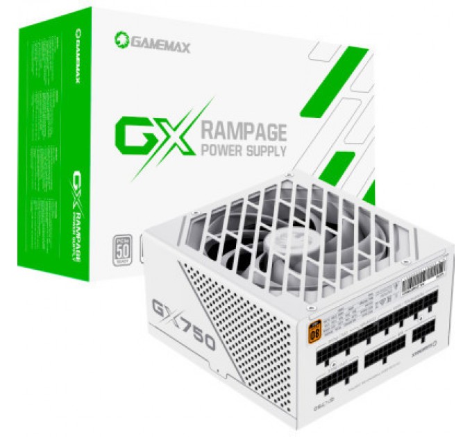 Gamemax Блок живлення Gamemax 750W (GX-750 PRO WH (ATX3.0 PCIe5.0))