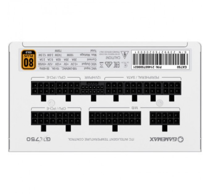 Gamemax Блок живлення Gamemax 750W (GX-750 PRO WH (ATX3.0 PCIe5.0))