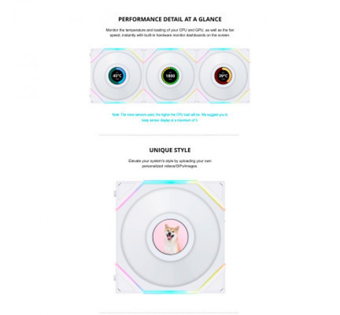 Lian Li Кулер до корпусу Lian Li Reverse TL LCD 120-1, Black Cooler (G99.12RTLLCD1B.00)