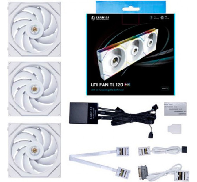 Lian Li Кулер до корпусу Lian Li TL 120-3, White Cooler (G99.12TL3W.00)